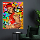 Rafael Nandal World's No.1 Pop Art Cotton Canvas Wall Painting